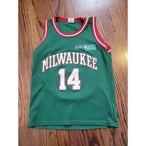Milwaukee Bucks Jon Mcglockin Jersey Youth Size Large 14-16 NBA Basketball